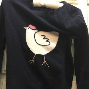 Jcrew cashmere blend french hen sweater